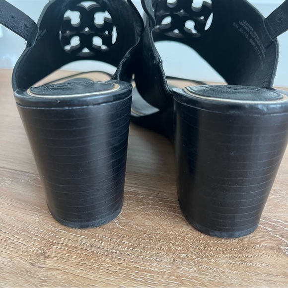 Tory Burch Black Miller Wedge Sandal, 8 - Picture 4 of 7